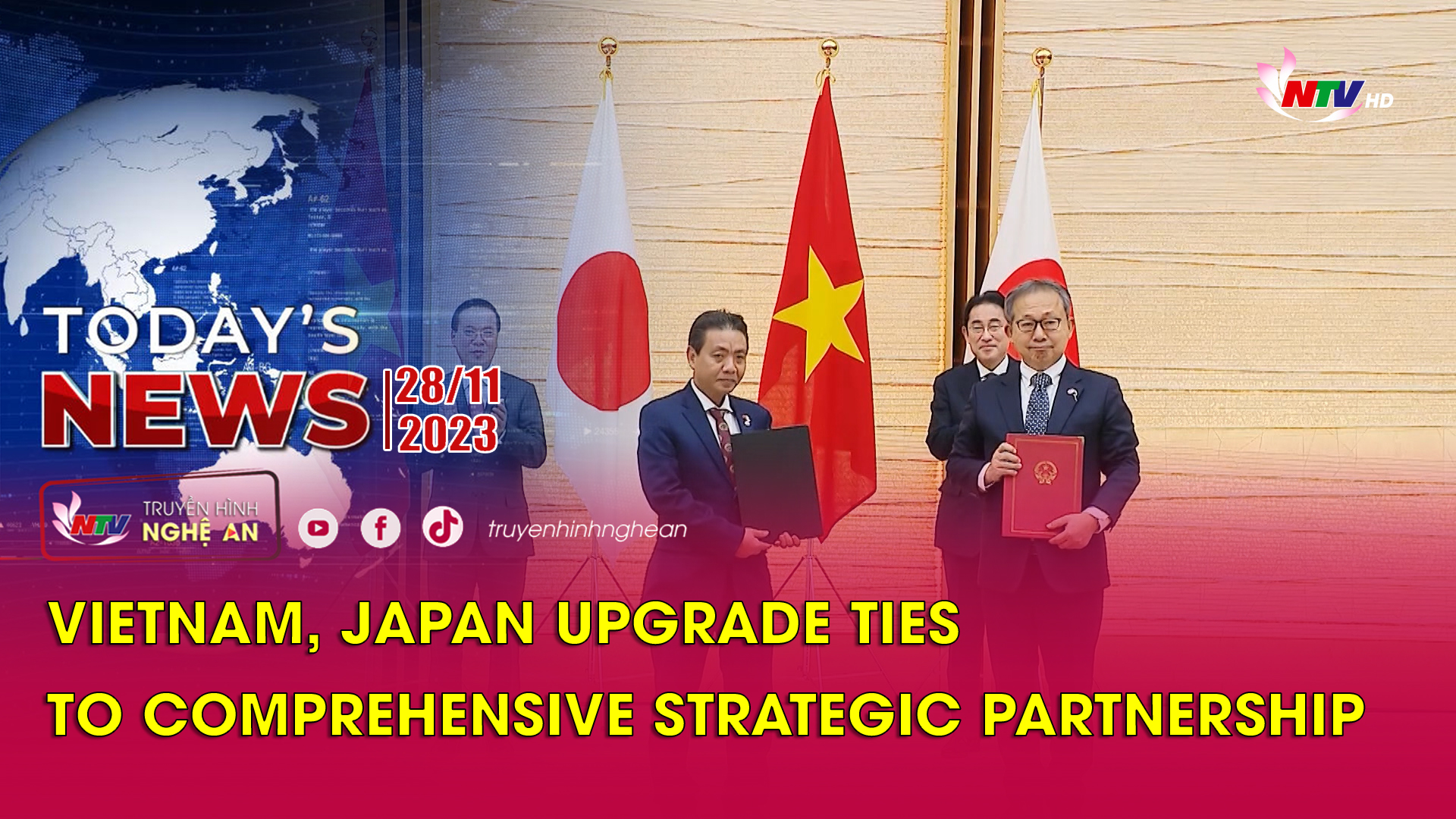 Today's News - 28/11/2023: Vietnam, Japan upgrade ties to comprehensive strategic partnership
