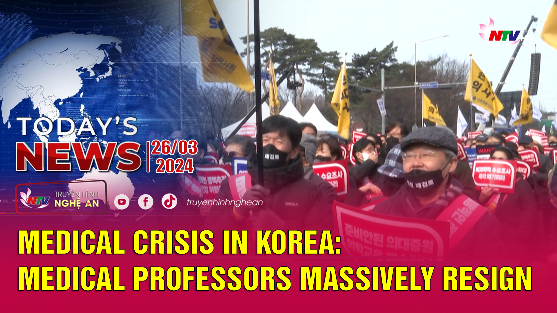Today's News 26/3/2024: Medical crisis in Korea: Medical professors massively resign