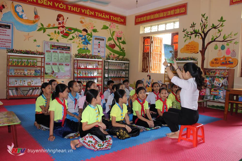 Quá trình xây dựng thư viện tiên tiến tại trường Tiểu học xã Thanh An  huyện Điện Biên