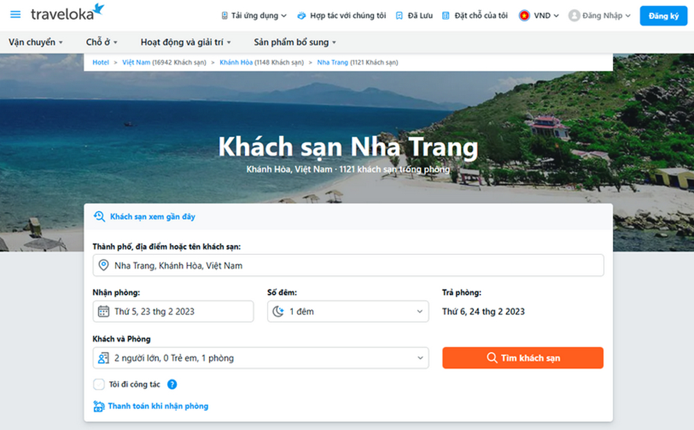 Đặt khách sạn Nha Trang trên Traveloka