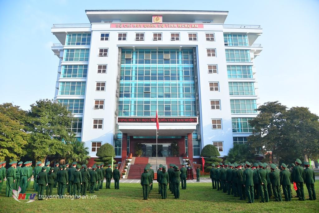 Bộ CHQS tỉnh Nghệ An chào cờ đầu năm mới - Xuân Quý Mão 2023