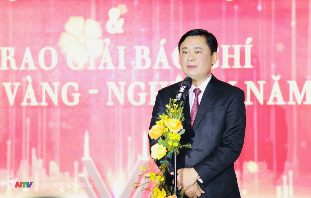 Bí thư Tỉnh uỷ Thái Thanh Quý phát biểu tại buổi lễ.