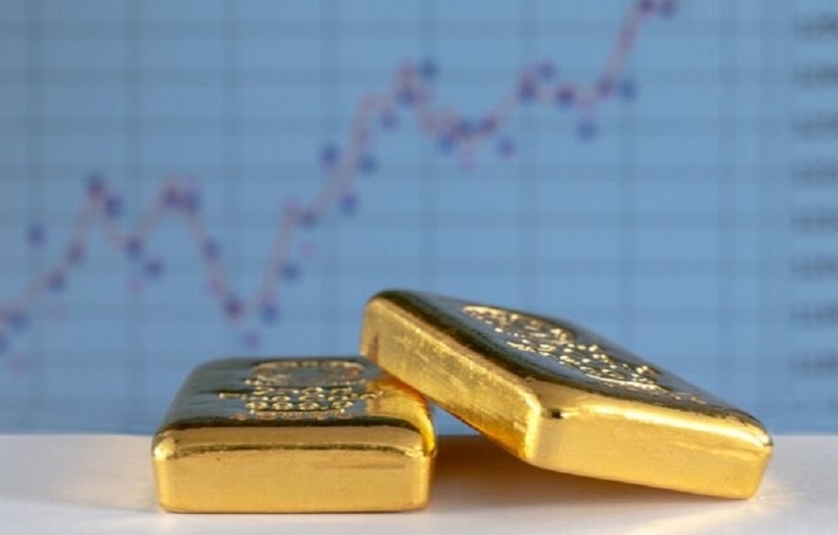 Giá vàng trong nước tiếp tục giảm 200.000 đồng/lượng. (Ảnh: KT)
