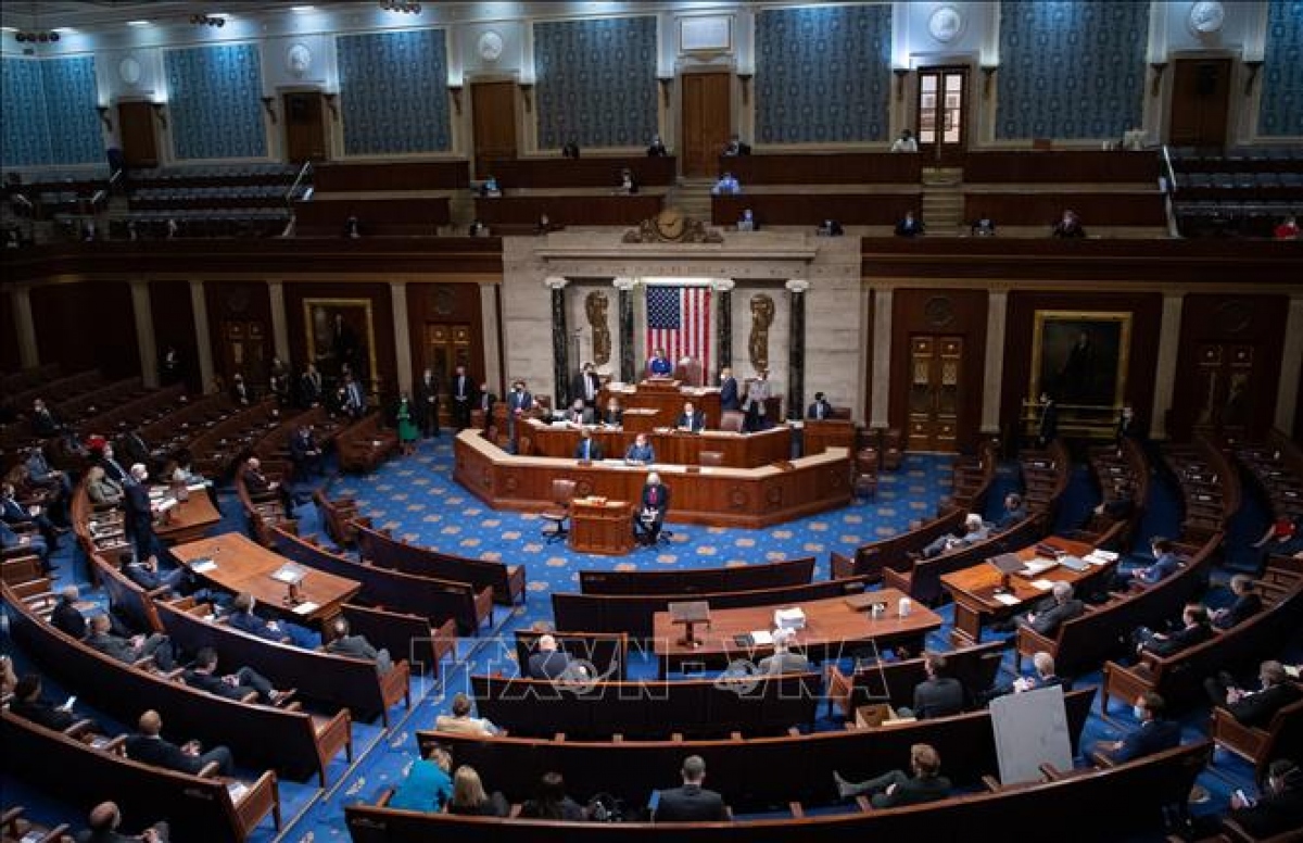 Quang cảnh một phiên họp Hạ viện Mỹ tại Washington, DC. Ảnh tư liệu: AFP/TTXVN