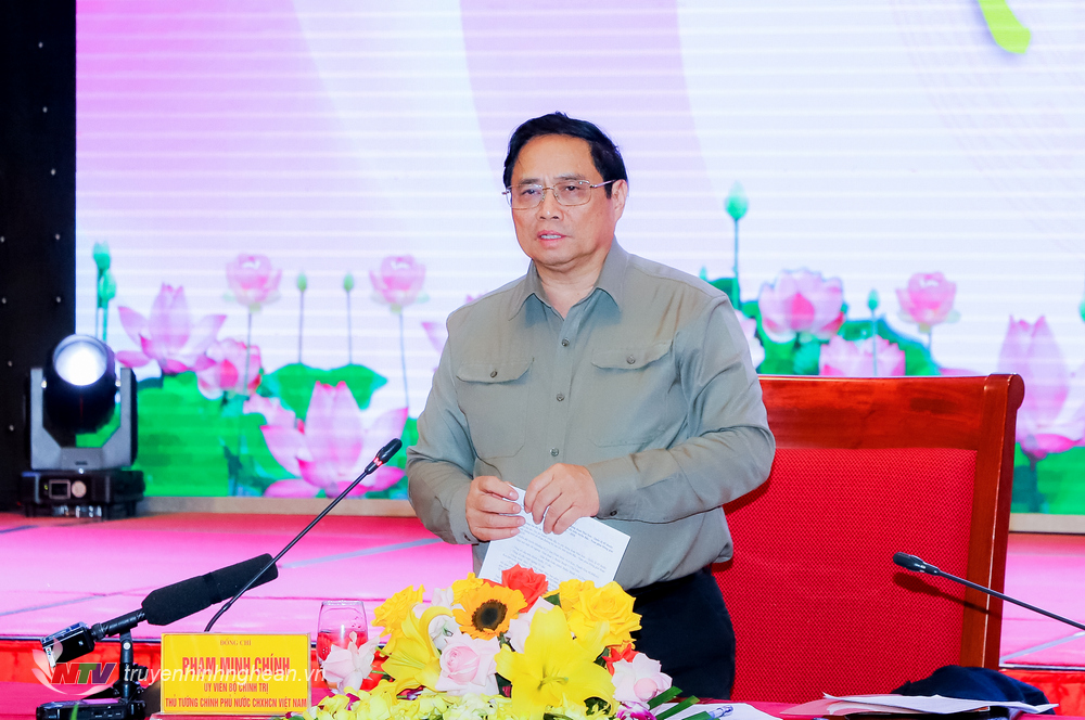 Thủ tướng Chính phủ Phạm Minh Chính kết luận cuộc họp.