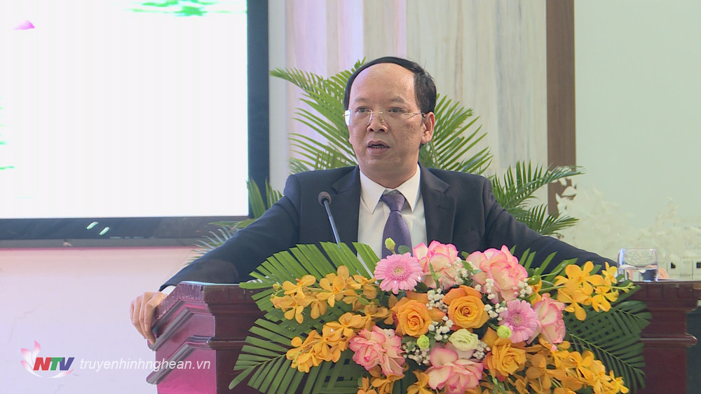 Phó Chủ tịch UBND tỉnh Bùi Thanh An phát biểu chỉ đạo tại hội nghị.