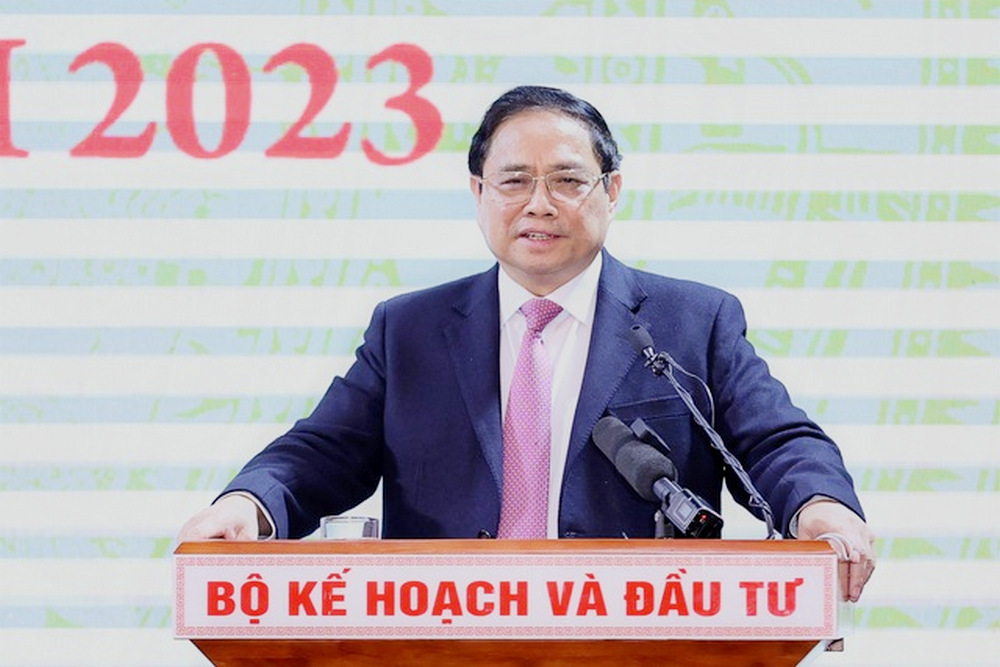 Thủ tướng Chính phủ Phạm Minh Chính phát biểu chỉ đạo tại hội nghị. Ảnh: VGP