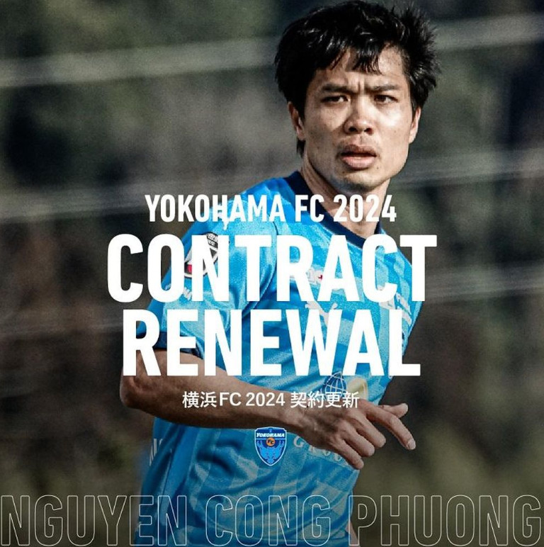 Yokohama FC thông báo gia hạn hợp đồng với Công Phượng