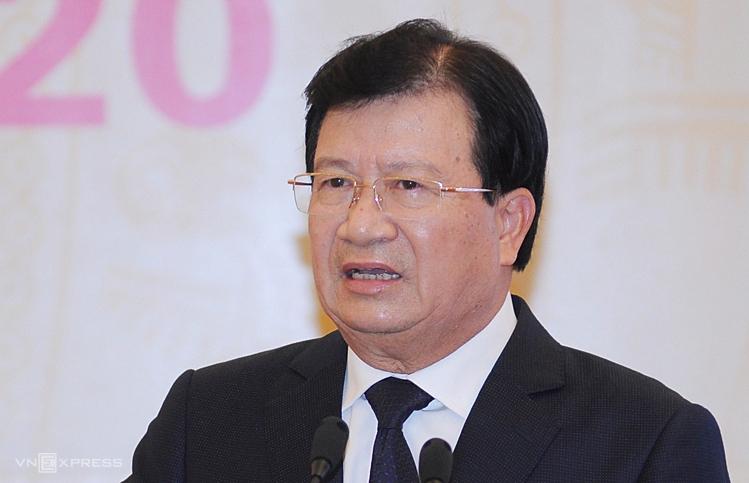 Nguyên Phó thủ tướng Trịnh Đình Dũng tại sự kiện tháng 1/2020.