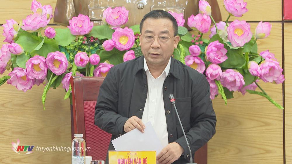 Đồng chí Nguyễn Văn Đệ - Phó Chủ tịch UBND tỉnh đề xuất cơ chế, chính sách phát triển kinh tế lâm nghiệp của Nghệ An