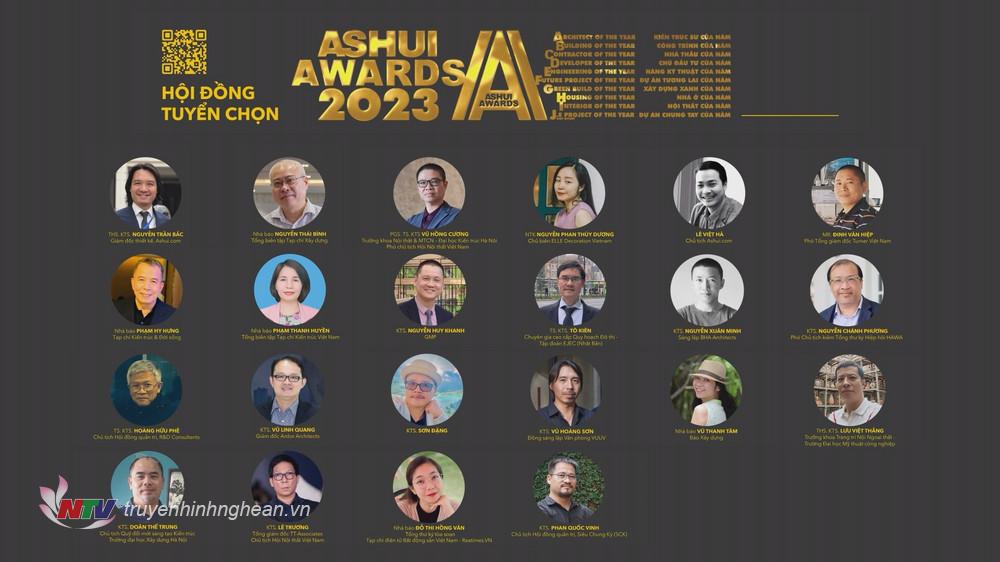 Các doanh nghiệp, tập thể, công trình giành giải thưởng Ashui Awards 2023.