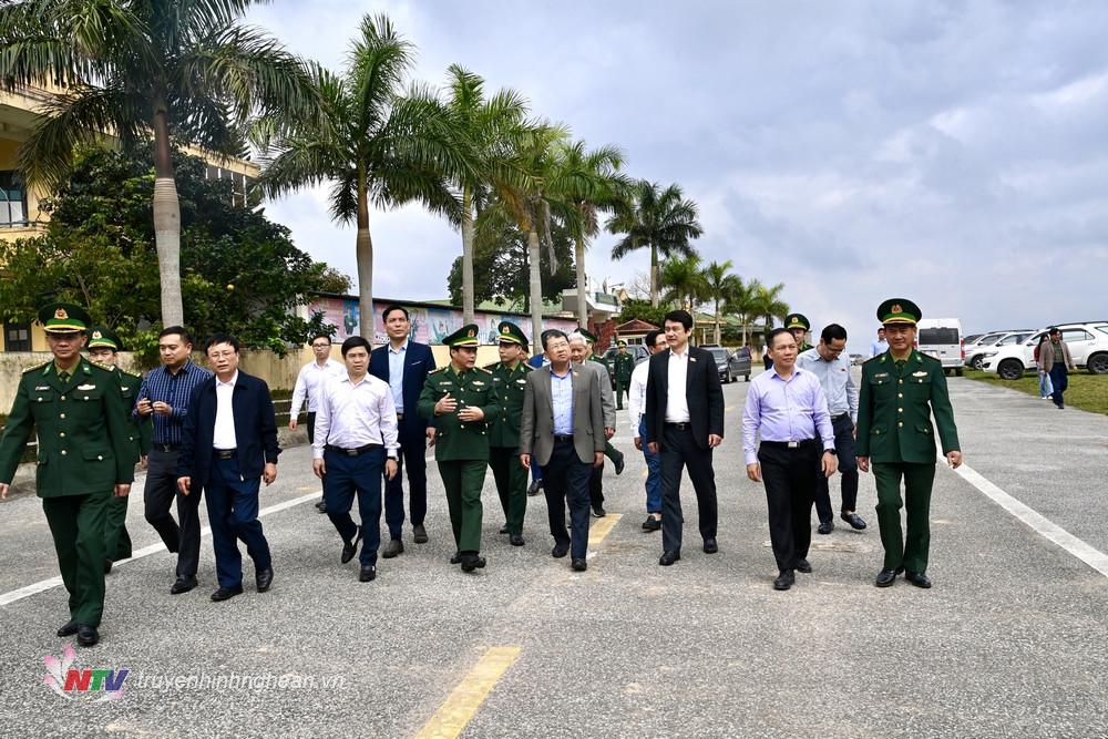 Đoàn công tác Ủy ban Đối ngoại của Quốc hội thăm khu vực cửa khẩu Thanh Thủy
