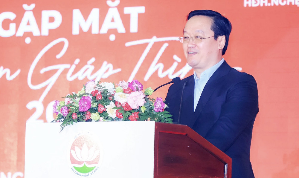 Chủ tịch UBND tỉnh Nghệ An Nguyễn Đức Trung phát biểu tại chương trình 