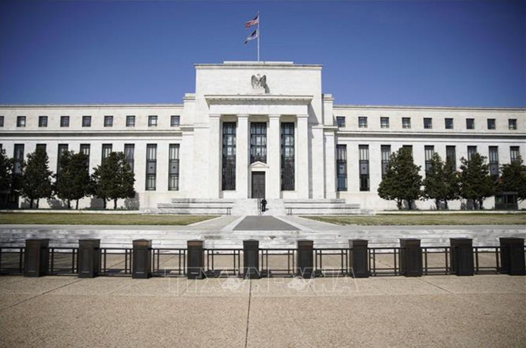 Trụ sở Cục Dự trữ liên bang Mỹ (Fed) ở Washington, DC. Ảnh: THX/TTXVN