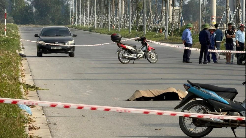 Hiện trường xảy ra vụ án mạng tại Khu Công nghiệp Phố Nối A, xã Như Quỳnh. Ảnh: CTV
