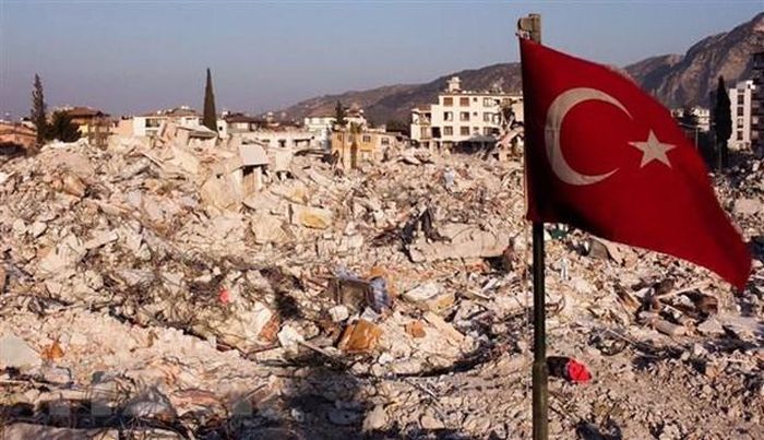 Cảnh đổ nát ở Antakya, Hatay, Thổ Nhĩ Kỳ sau trận động đất ngày 6/2. 