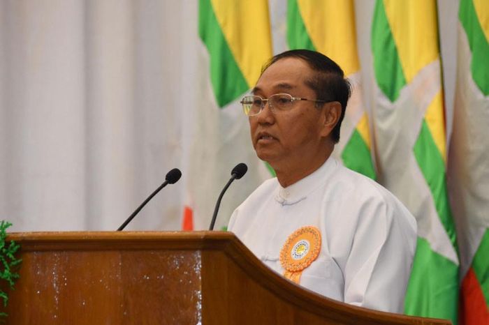 Quyền Tổng thống Myanmar Myint Swe. Ảnh: THX
