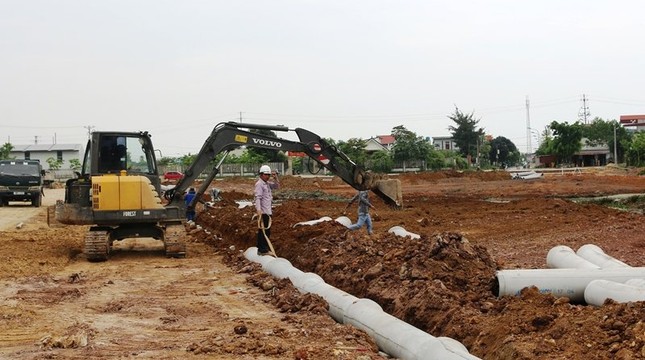 Giải phóng mặt bằng ở phường Hải Bình, thị xã Nghi Sơn, Thanh Hóa.