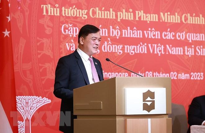 Đại sứ Việt Nam tại Singapore Mai Phước Dũng phát biểu.
