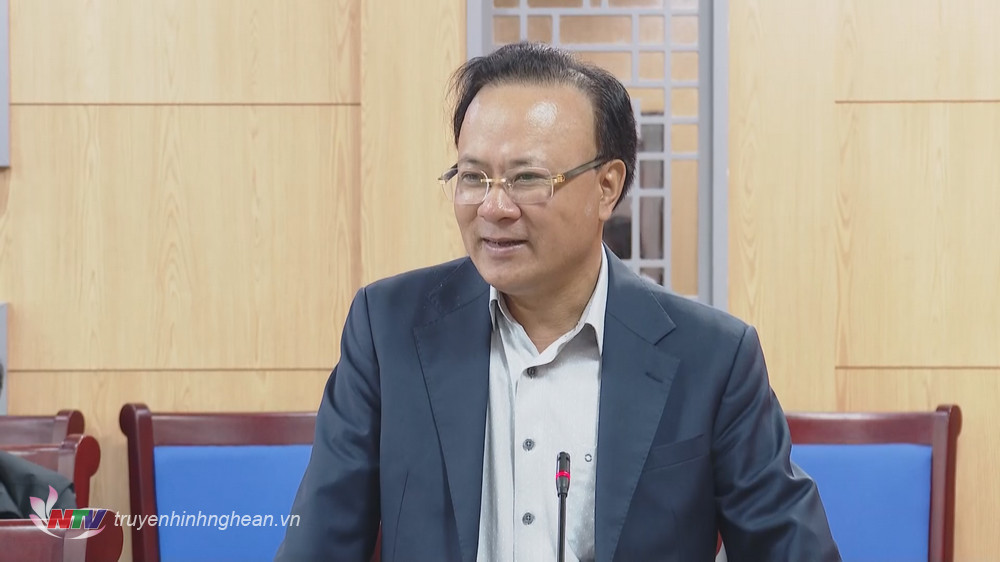 Phó Chủ tịch Thường trực HĐND tỉnh Nguyễn Nam Đình phát biểu tại hội nghị.