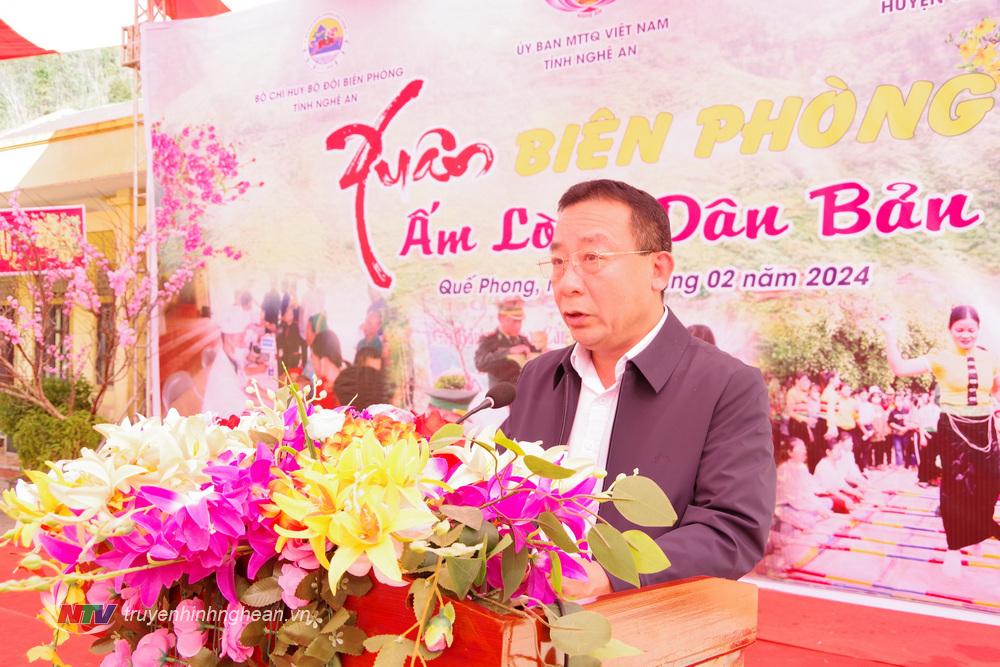 Phó Chủ tịch UBND tỉnh Nguyễn Văn Đệ phát biểu tại chương trình