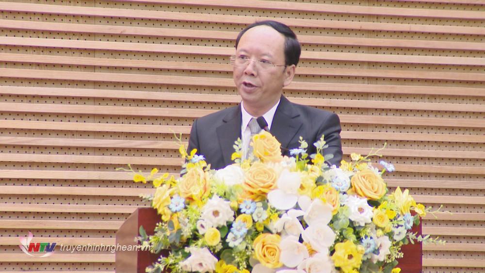 Phó Chủ tịch UBND tỉnh Bùi Thanh An phát biểu giao nhiệm vụ.