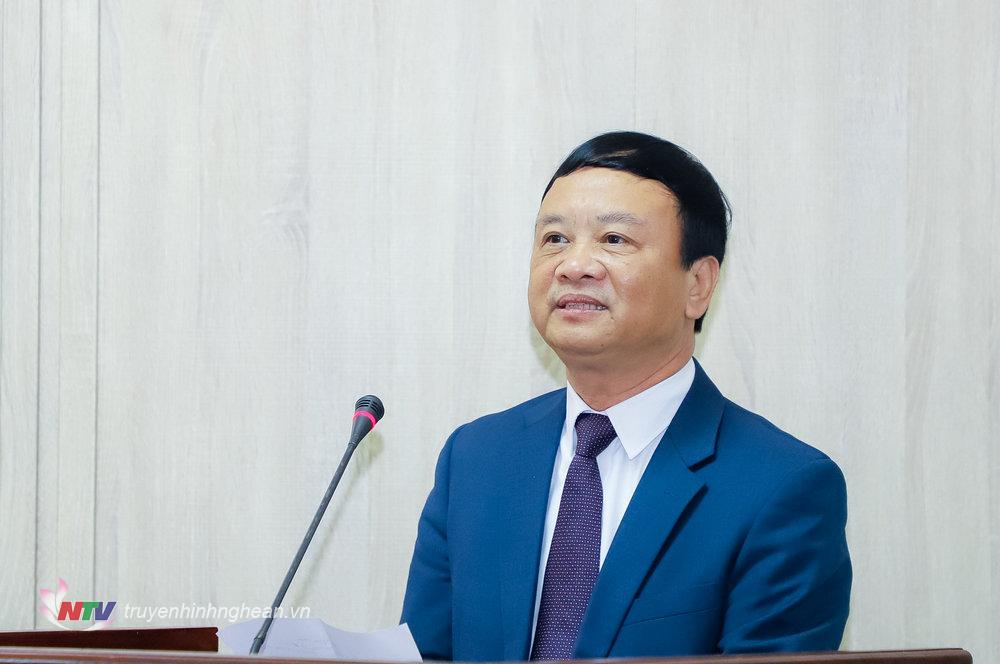 Tân Phó Trưởng Ban Nội chính Tỉnh uỷ Nguyễn Văn Hải phát biểu nhận nhiệm vụ