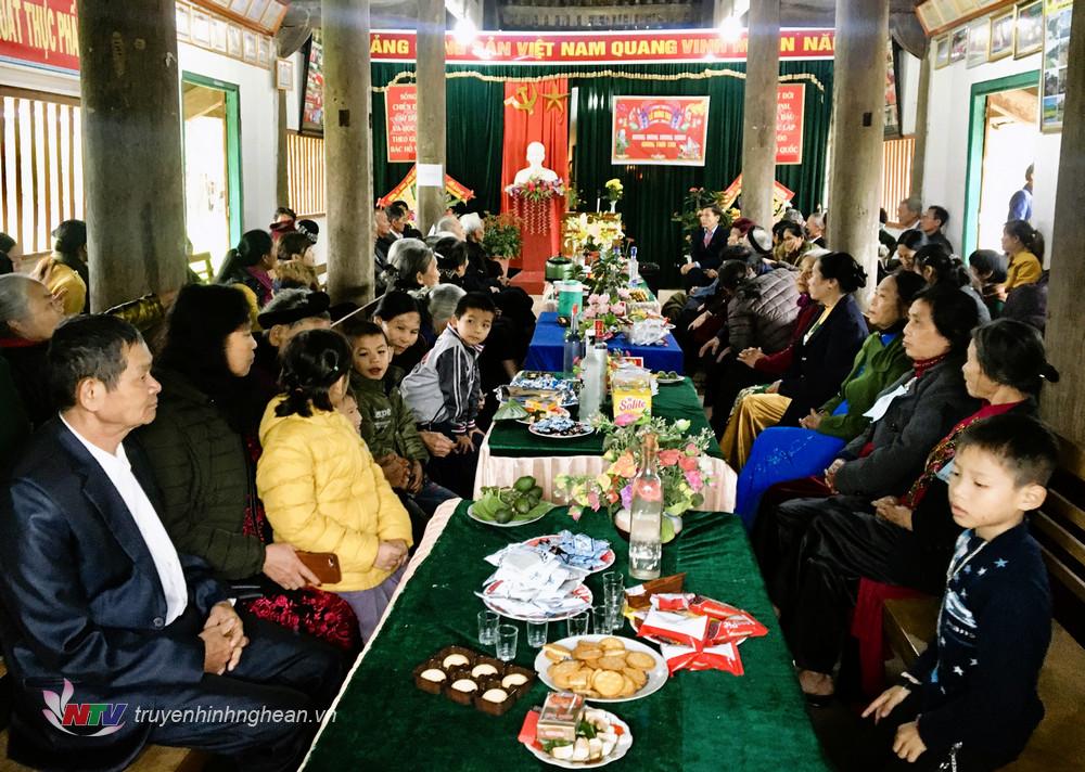 Lễ mừng Thọ tổ chức tại xóm 5 xã Cát Văn, huyện Thanh Chương vui vẻ, ấm cúng...