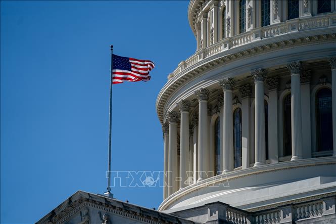 Tòa nhà Quốc hội Mỹ tại Washington, D.C. Ảnh: THX/TTXVN
