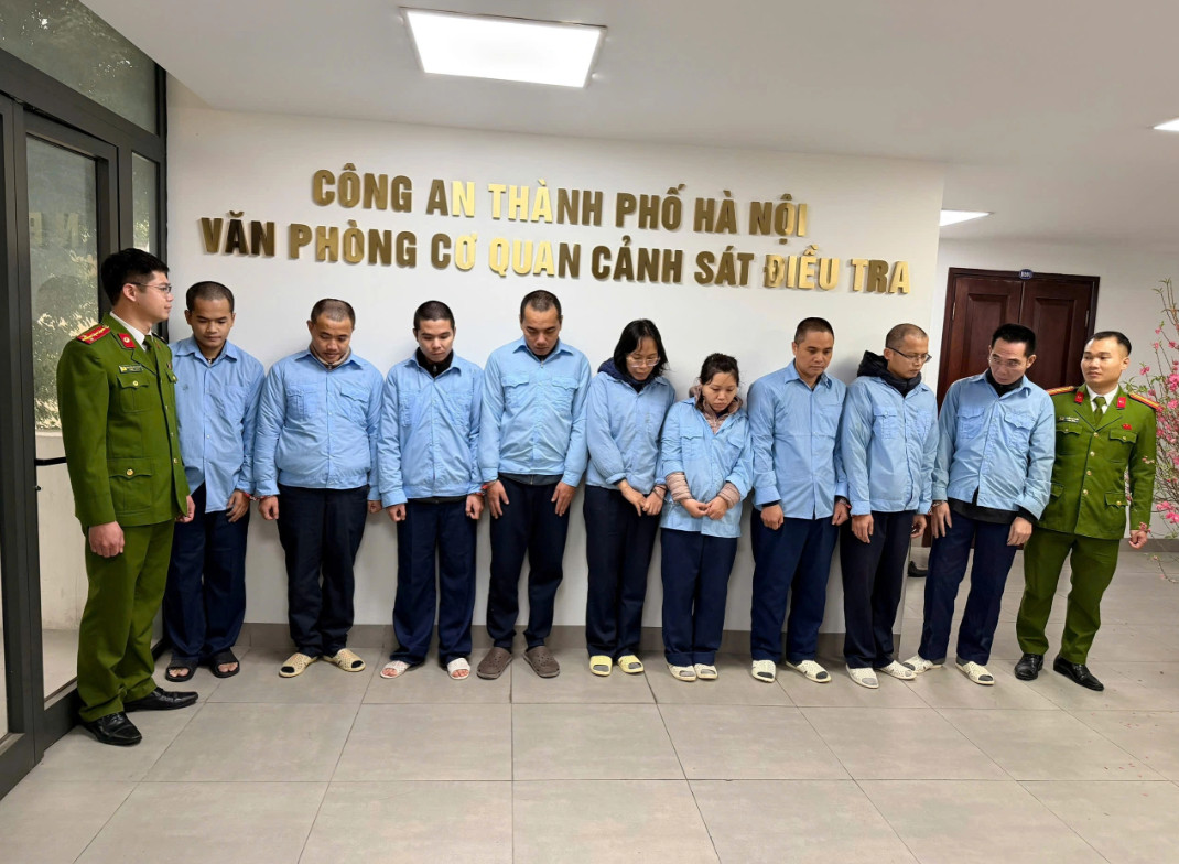 Các đối tượng bị khởi tố (Ảnh: Công an cung cấp).