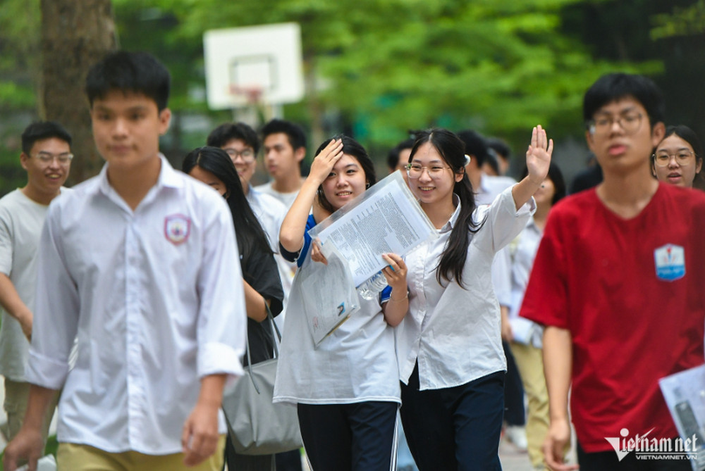 Thí sinh dự thi tốt nghiệp THPT tại Hà Nội. Ảnh: Phạm Hải