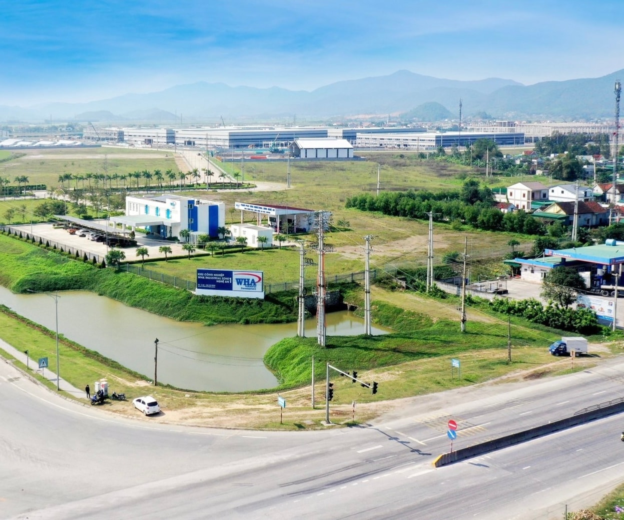 Khu công nghiệp WHA Industrial Zone I Nghệ An thu hút nhiều dự án đầu tư. Ảnh: Quang An