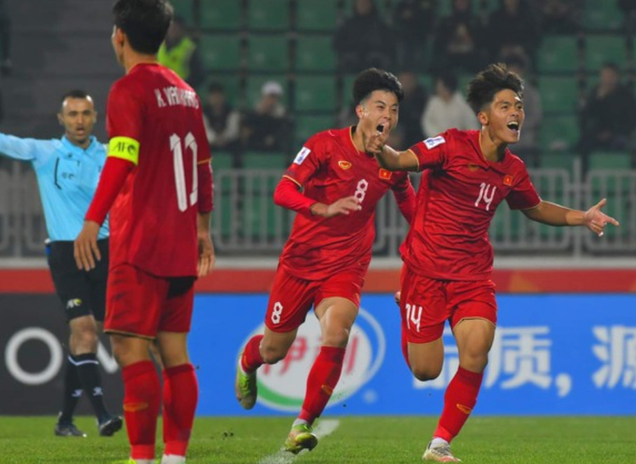 U20 Việt Nam ghi dấu ấn tại vòng chung kết U20 châu Á 2023. Ảnh: AFC