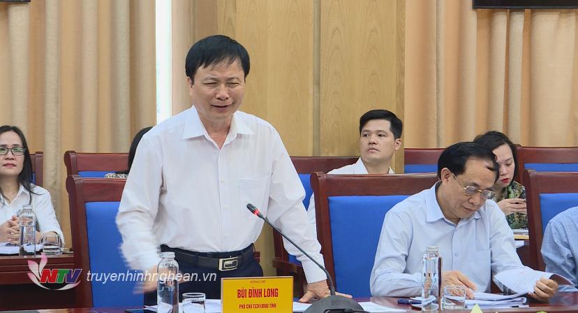 Phó Chủ tịch UBND tỉnh Bùi Đình Long phát biểu tại 