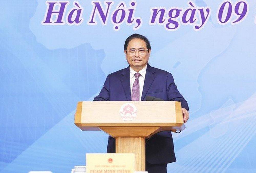 Thủ tướng Chính phủ Phạm Minh Chính kết luận hội nghị. Ảnh: VGP
