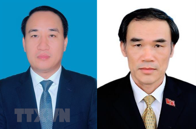 Ông Nguyễn Xuân Thanh (trái) và ông Nguyễn Văn Hải. Ảnh TTX