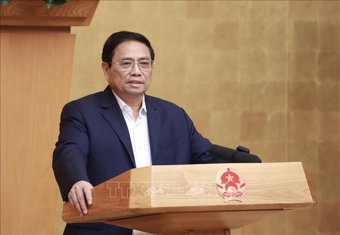 Thủ tướng Phạm Minh Chính phát biểu tại Phiên họp Chính phủ thường kỳ tháng 2.