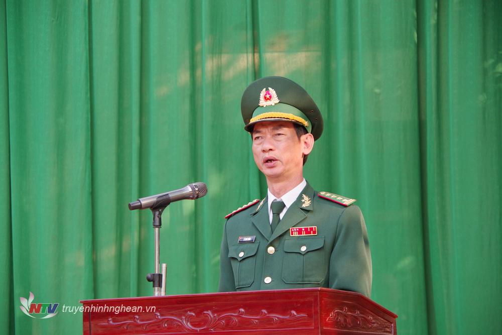 Đại tá Lê Như Cương, Chính uỷ BĐBP tỉnh phát biểu chỉ đạo