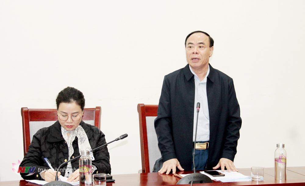 Giám đốc Sở Du lịch Nguyễn Mạnh Cường phát biểu tại hội nghị.