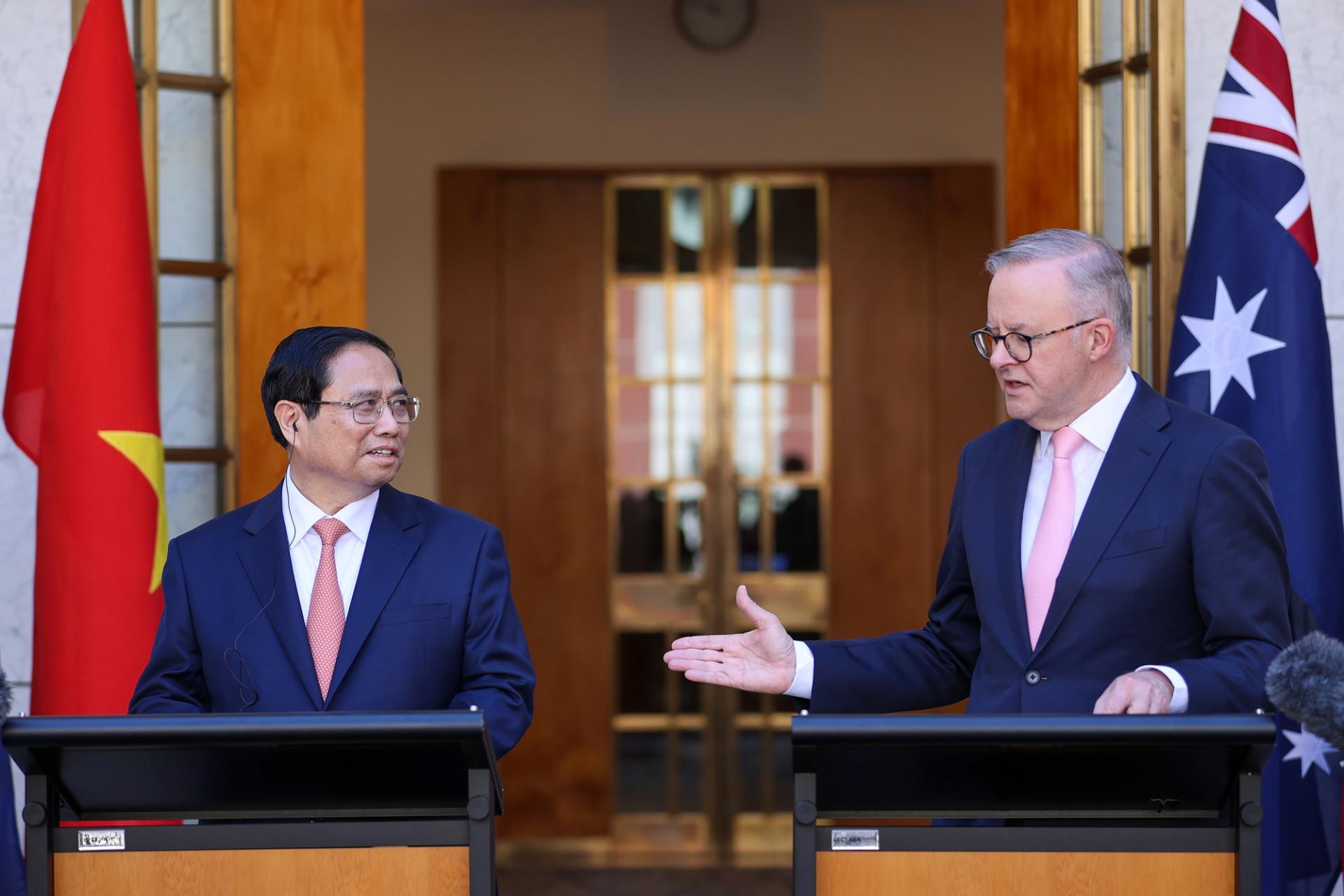 Thủ tướng Australia: Việc nâng cấp mối quan hệ của chúng ta lên Đối tác Chiến lược toàn diện sẽ đưa Australia và Việt Nam trở thành một trong những đối tác quan trọng nhất của nhau