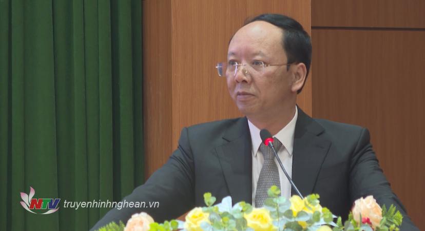 Phó Chủ tịch UBND tỉnh Bùi Thanh An phát biểu chỉ đạo hội nghị.