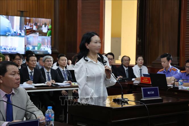 Bị cáo Trương Mỹ Lan tại phiên xét xử. Ảnh: Thanh Vũ/ TTXVN