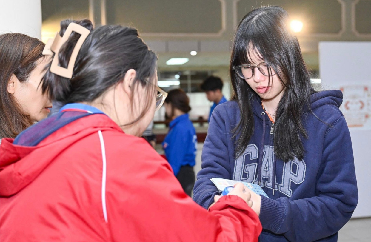 Thí sinh dự kỳ thi Đánh giá tư duy của ĐH Bách Khoa Hà Nội.