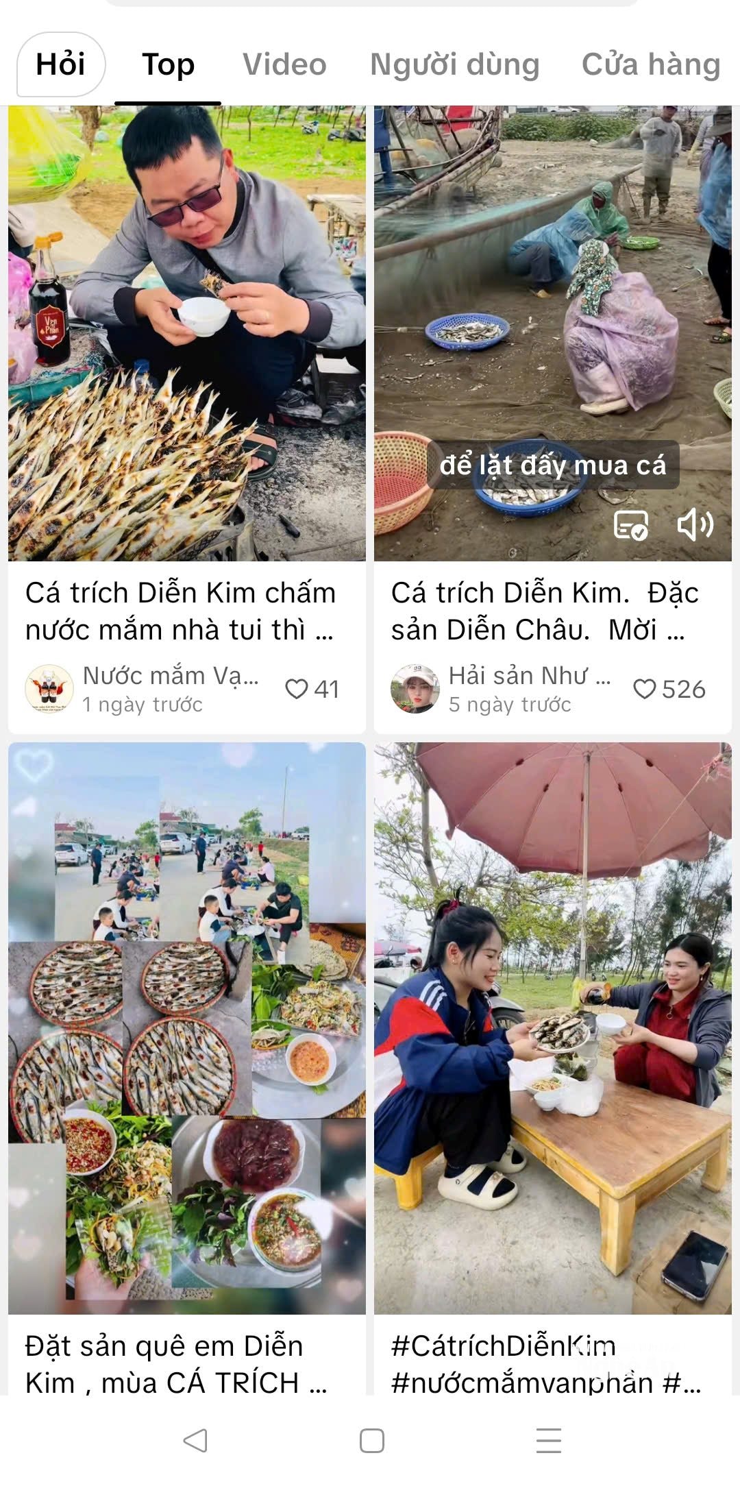 Các clip về cá trích nướng trở nên viral trên mạng xã hội TikTok. Ảnh: Q.A