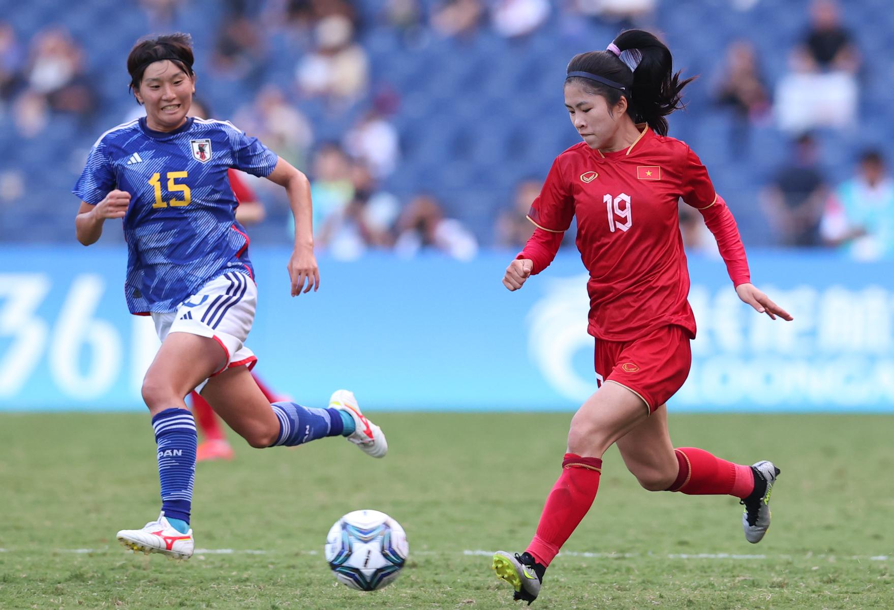 Nhật Bản là đối thủ nặng ký nhất của đội tuyển nữ Việt Nam tại vòng bảng Asian Cup nữ 2026. Ảnh: Hoàng Linh