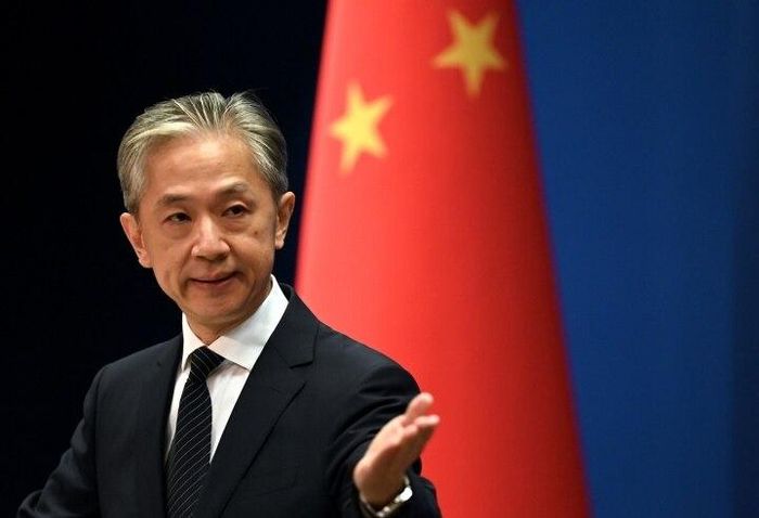 Người phát ngôn Bộ Ngoại giao Trung Quốc Uông Văn Bân. (Ảnh: AFP)