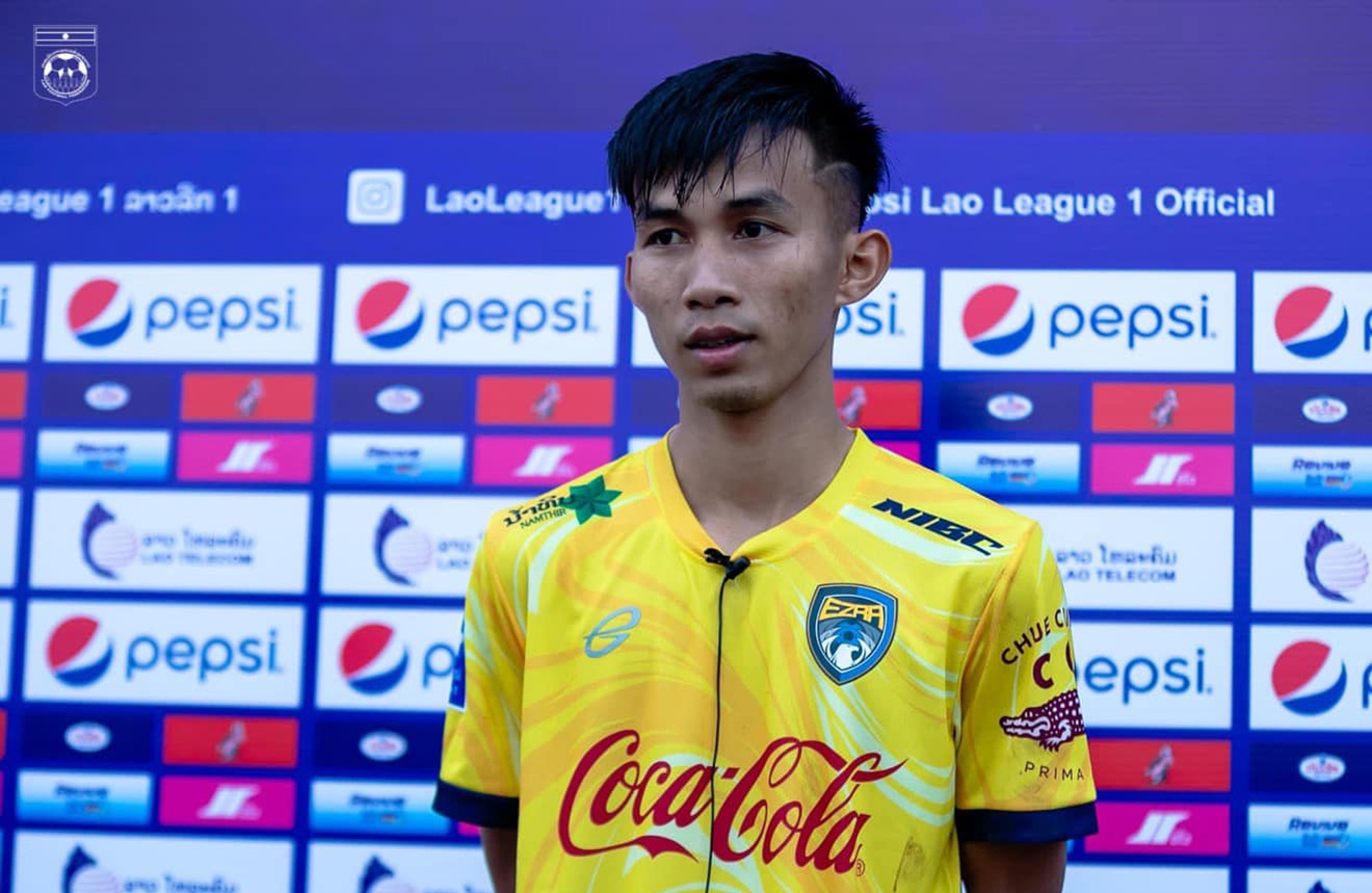 Chony Wenpaserth là cầu thủ đáng chú ý của U22 Lào thuộc Erza FC.