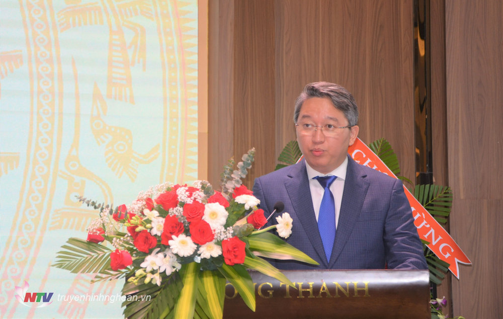 Ông Nguyễn Hải Ninh - Bí thư Tỉnh ủy Khánh Hòa phát biểu tại Hội nghị.
