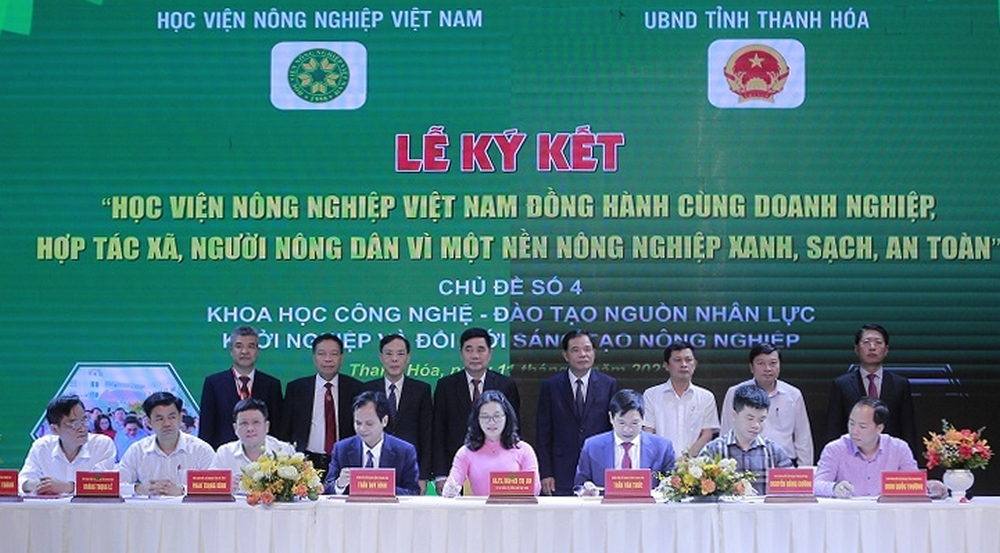 Học viện Nông nghiệp Việt Nam đã ký kết hợp tác với Sở Giáo dục và Đào tạo, Sở Khoa học và Công nghệ các tỉnh Thanh Hóa, Ninh Bình, Nghệ An và Hà Tĩnh. Ảnh: internet