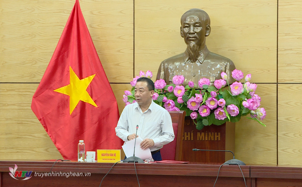 Phó Chủ tịch UBND tỉnh Nguyễn Văn Đệ phát biểu kết luận.